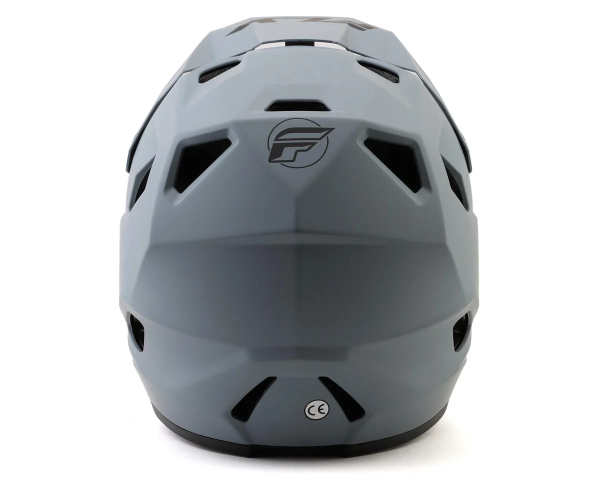 Fly Racing Rayce Solid Full Face Helmet (Matte Grey) (L) - view 2
